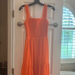 Alice + Olivia Vibrant Orange Maxi Skirt